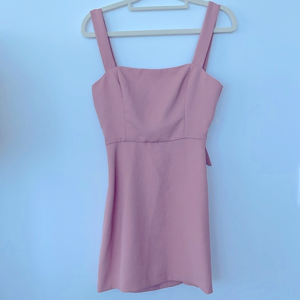 Aritzia Wilfred Aperature Tie-Back Pink Dress (Size 00)